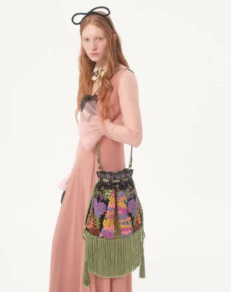 Açık Georgette Uzun Elbise