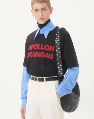 Apollon/Dyonisos Baskılı Valentino Pamuklu T-Shirt