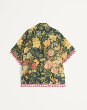 Apres L’Hiver Baskılı Keten Bowling Gömlek