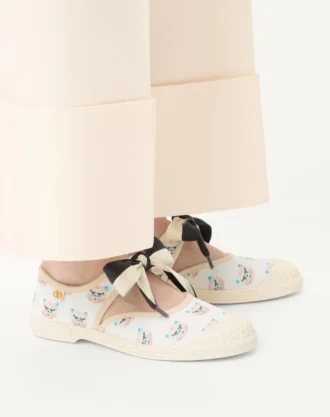 Bay By Bay Ballerina Kumaş Sneaker, Le Chat De La Maison Baskı