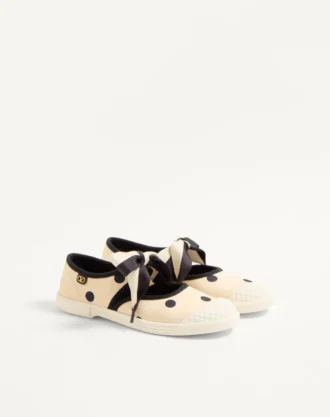 Bay By Bay Ballerina Sneakers, Moiré Plus De Pois Kumaş