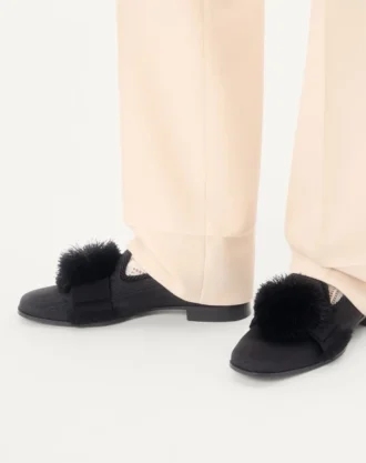 bowow moir kuma mokasen 1 330x417 - Bowow Moir&eacute; Kumaş Mokasen