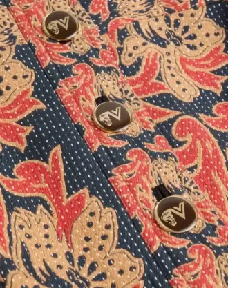 Caban In Apres L’Hiver Kapitone Çiçekli Jakarlı