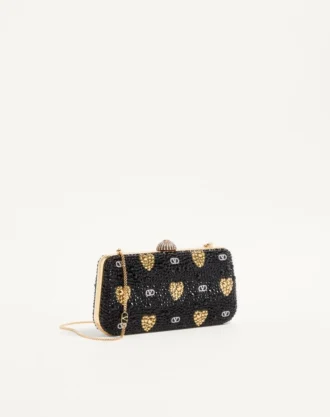 Carry Secrets Minaudiere, Rhinestone Cour De Cœur Motifli