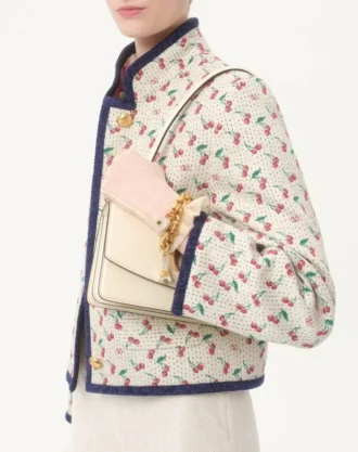 Cherryfic Baskılı Kadife Caban