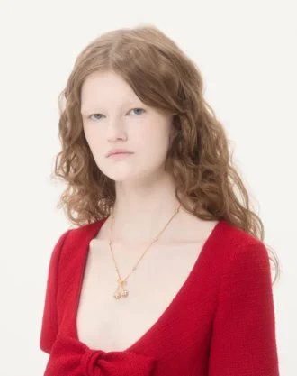 Cherryfic Metal ve Swarovski® Kristal Kolye