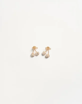 Cherryfic Metal ve Swarovski® Kristal Küpeler