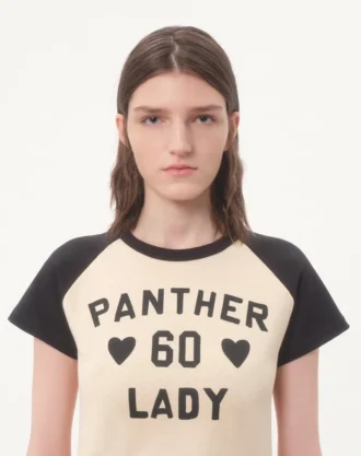 Chez Valentino Baskılı Pamuklu Tişört