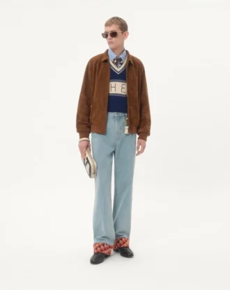 Chez Valentino Jakarlı Desenli Yün ve Pamuklu Kazak