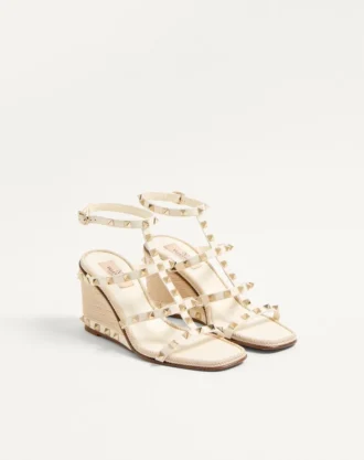 Cornely Nakışlı Dana Derisi Rockstud Topuklu Sandal 80 mm