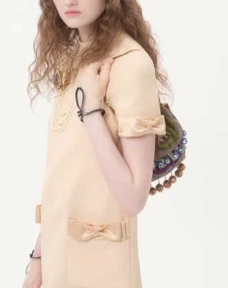 Crepe Couture Kısa Elbise