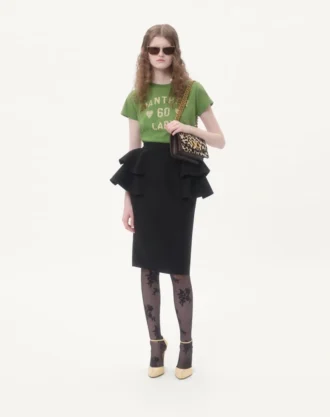 Crepe Couture Midi Etek