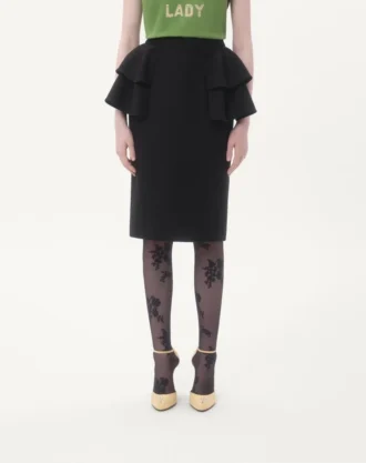 Crepe Couture Midi Etek