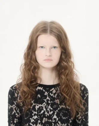 Dantel ve pamuklu kazak