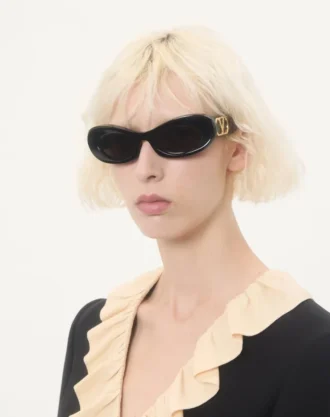 Dar Oval Asetat Çerçeve