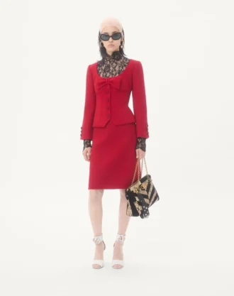 Düz Yün Tweed Etek