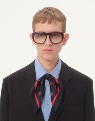 Jakarlı Süslü Tek Sıralı Yün ve Pamuk Ceket