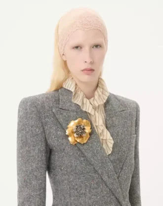 Jardin Aquatique Broş Metal, Kumaş ve Kabuklardan