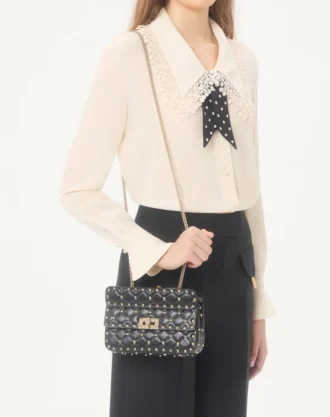 Küçük Nappa Rockstud Spike Çanta