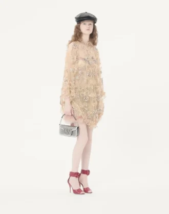 Küçük Valentino Garavani Locò Rhinestones Omuz Çantası