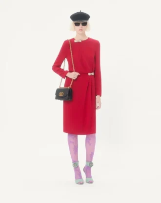 Küçük Valentino Garavani Vain Omuz Çantası, Parlak Dana Derisi