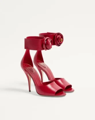 Kristalli Drip Rose Kidskin Sandal 105 mm