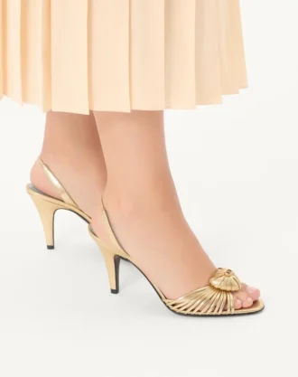 Lamine Nappa Deri Royal Sandal 85Mm