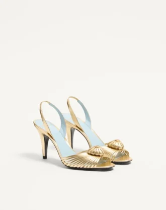 Lamine Nappa Deri Royal Sandal 85Mm