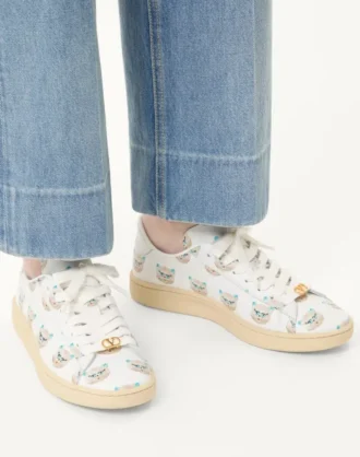 Le Chat De La Maison motifli nappa dana derisi Royco spor ayakkabı