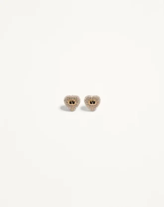 Metal, Emaye ve Swarovski® Kristalleri ile Coeur Royal Küpeler