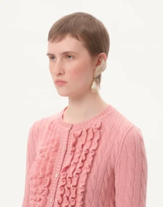 Metal, İnci ve Swarovski® Kristallerinden Poetique Des Gouttes Küpeler