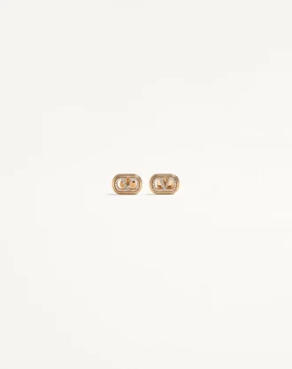 Metal ve Swarovski® Kristal Ovalette Küpeler