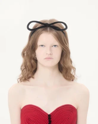 Nakışlı Krep Couture Kısa Elbise