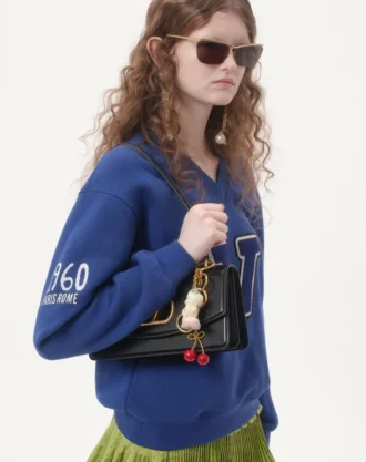 Nakışlı Pamuklu Sweatshirt