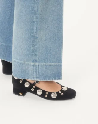 Nellcôte Mary-Jane Krust Deri Topuklu Ayakkabı 30 mm