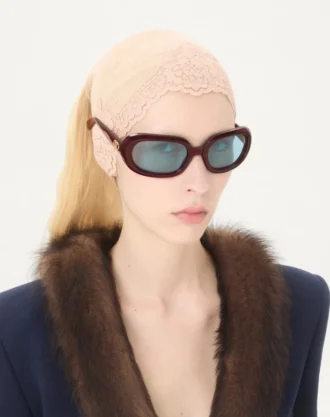 Oval Sarmalayan Asetat Gözlük