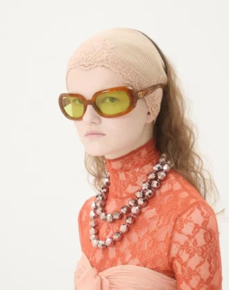 Oval Sarmalayan Asetat Gözlük