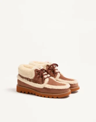 Palm Avenue Ayak Bileği Botu, Kabuk Deri ve Yün