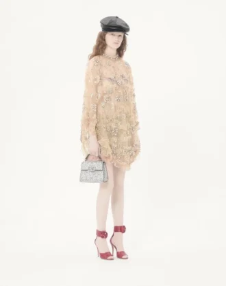 Parlak Nakışlı Mini Vsling El Çantası