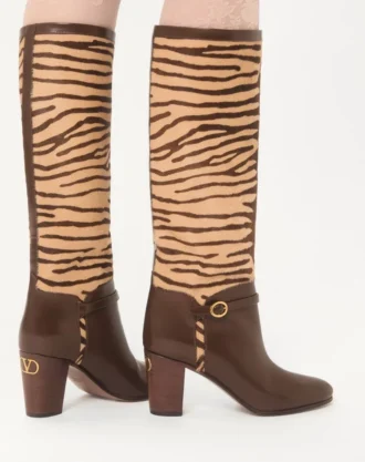 Pony Efektli Dana Derisi Pattie Bot 75 mm