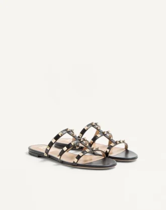 Rockstud Düz Slayt Sandalet