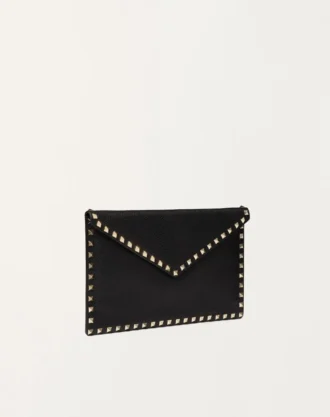 Rockstud Grainy Dana Derisi Zarf Çanta