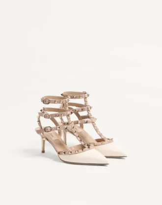 Rockstud Kafesli Topuklu Ayakkabı 65 mm