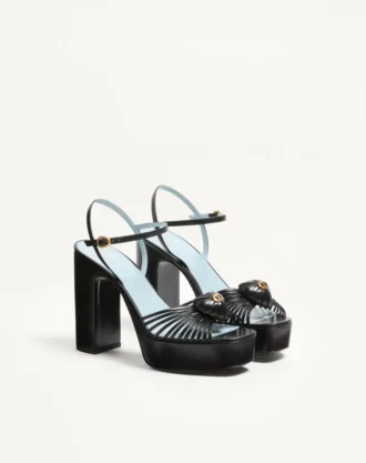 Sandal Royal Platform Sandal In Kidskin 115Mm