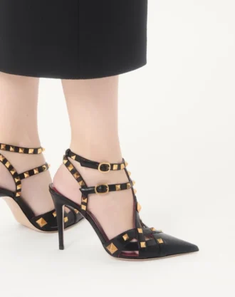 Studdy Kidskin Pumps 100 mm