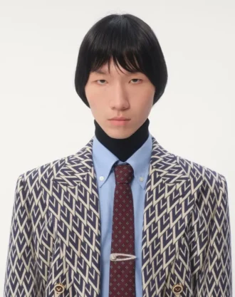 Swarovski® Kristalleri ve İnci ile Vlogo İmza Metal Kravat İğnesi