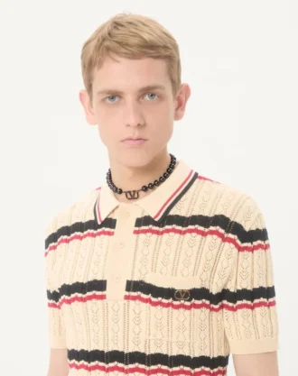 Swarovski® İncilerle Vlogo İmzalı Metal Gerdanlık