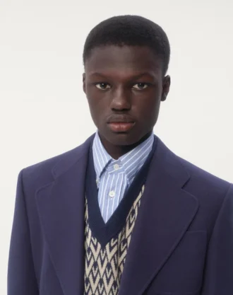 Tek Sıralı Yün Gabardin Ceket