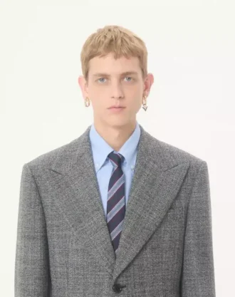 Valentie Jakarlı Regimental İpek Kravat