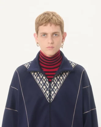 Valentino Asetat Sweatshirt, Fermuarlı ve Tout La V Baskı